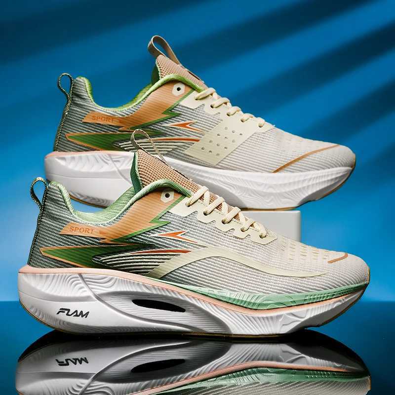 Big Size 45 Carbon Plate Marathon Shoes Men Casual Sneakers Sports Running Shoes Lightweight Comfy Athletic Gym Hiking Sneakers M250321