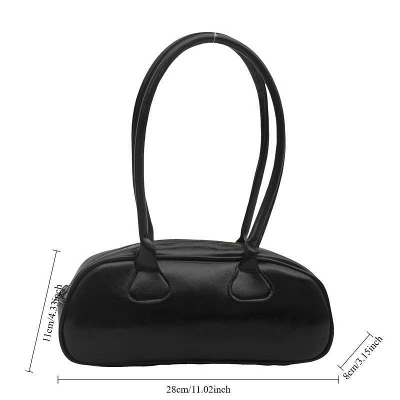 Advanced Sense Retro Pu Zipper Womens Shoulder Bag Trend 2024 Light Luxury Hot Selling Womens New Bolsas Femininas Y250320