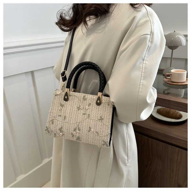 Fashionable summer Str top handbag floral version womens cross body shoulder bag womens designer gift handbag Y250319