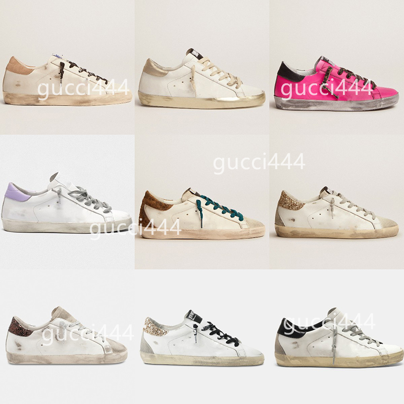 Popularity Super Star Women Sneakers basket Shoe Sequin Classic White Do-old Dirty casual shoes goldenism goose