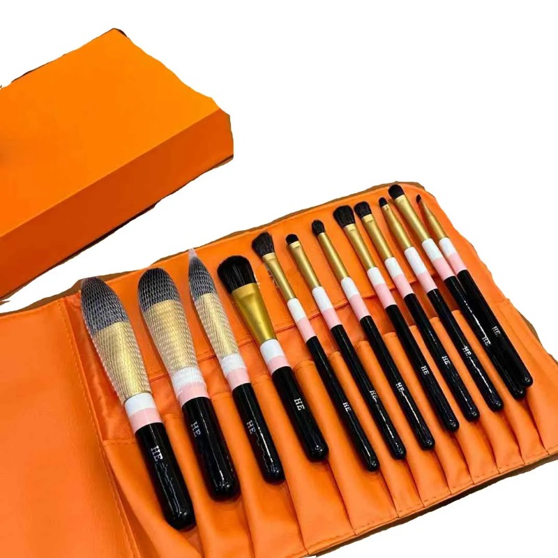 Designer Makeup Brushes Wool Loose Powder Correcting BrushBlush Foundation Brush Complete Gift Set