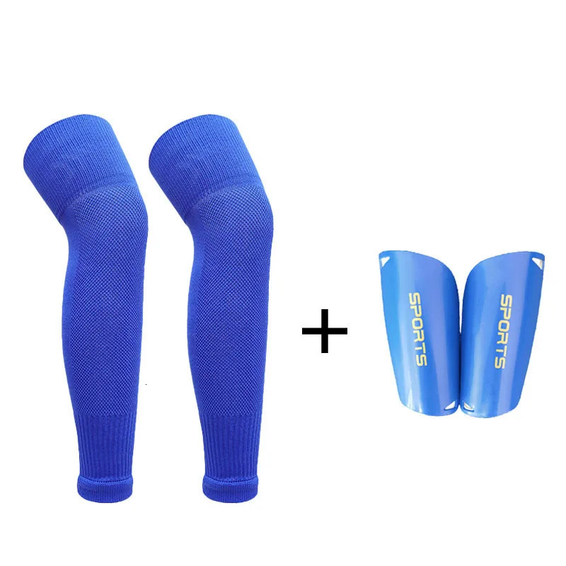A Set Soccer Shin Guards Football Calf Socks Over Knee Leg Protector Socks Men Kids Footless Calf Cover Leg Brace Sleeves 250321 - view 6