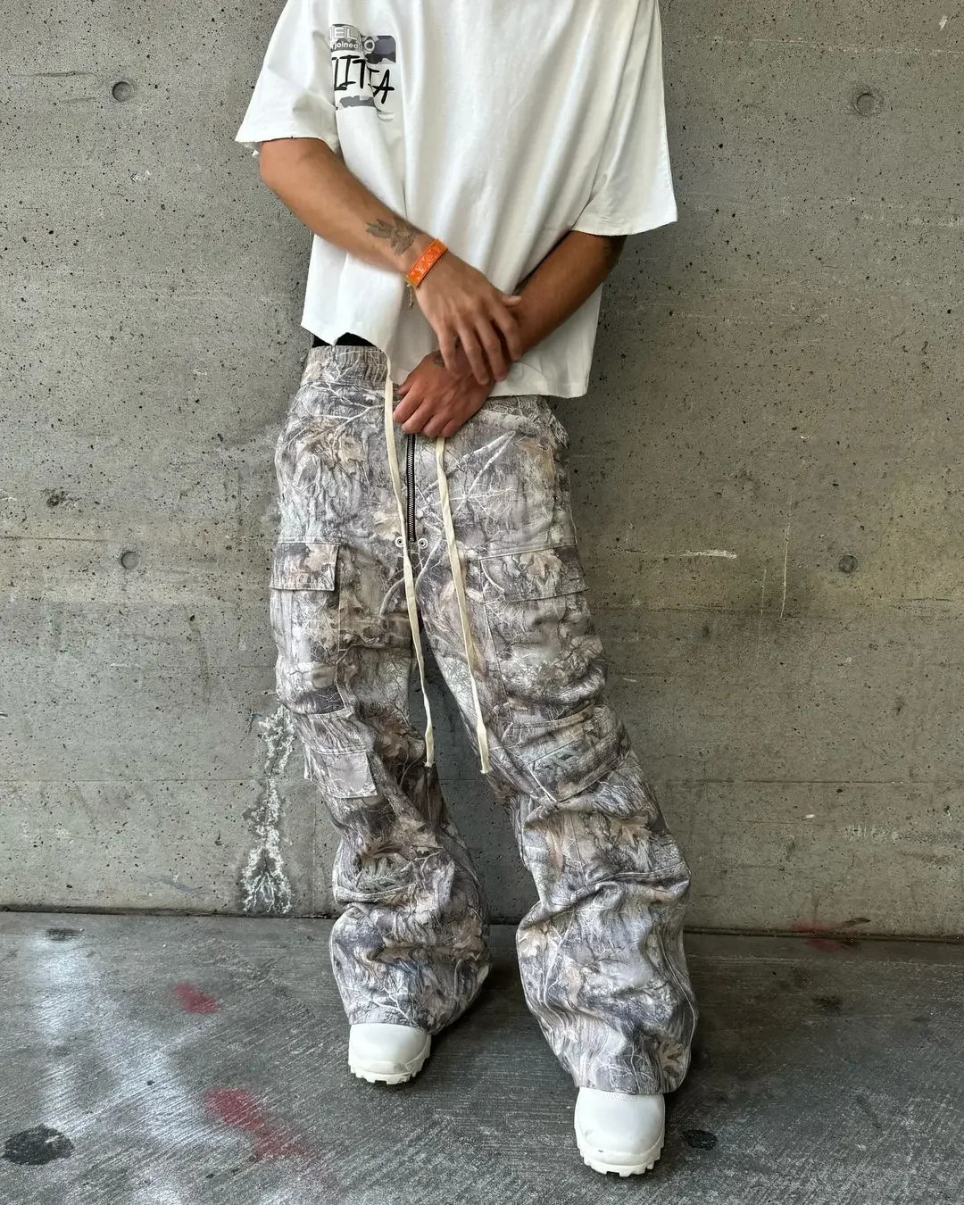 Stylish Multi-pocket Camouflage Cargo Pants American Retro Straight Leg Loose Casual Pants Harajuku Style Hip Hop Y2k Trousers 250320