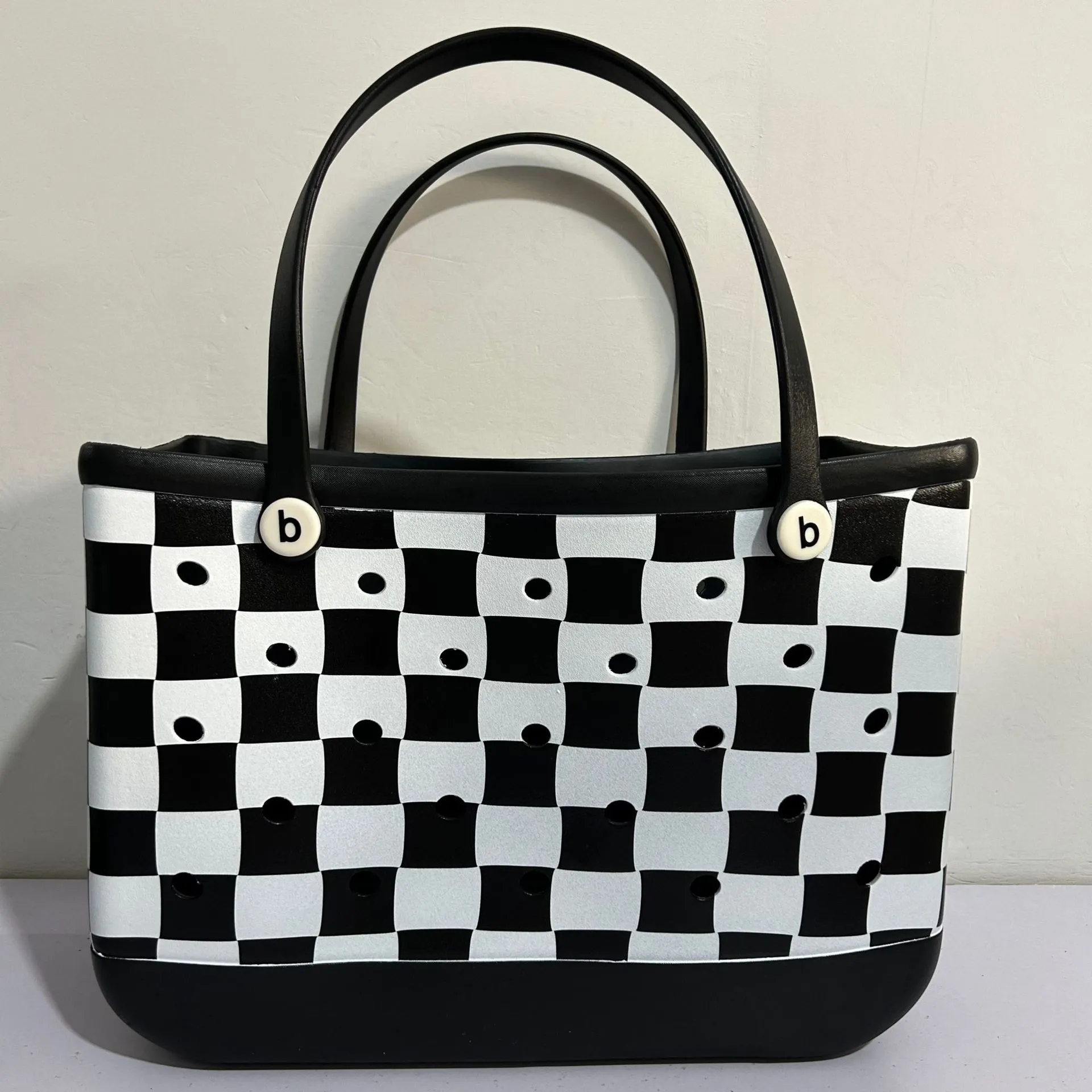 Boggs Beach Bag Waterproof And Washable Handbag EVA Beach Basket Women Picnic Tote Bag Holes Pouch XL Bags Shopping Pouch Shoulder Bag Stock Gifts