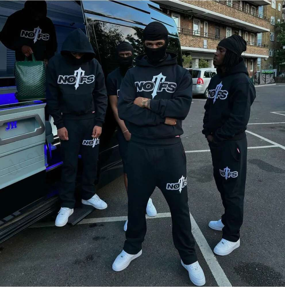 Street fashion brand NOFS printed sports suit American loose Designer hoodie sweatshirt autumn and winter mens and womens casual pants 558