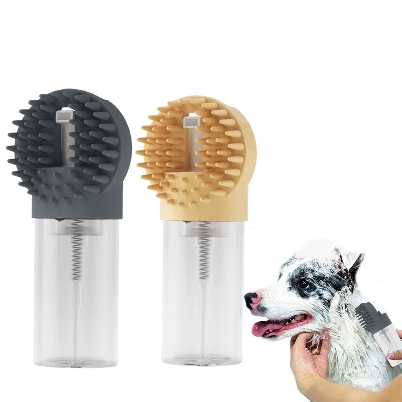 Pet Bath Brush Multi functional foam bathing silicone scrub bath cat and dog cleaning magic tool massage brush