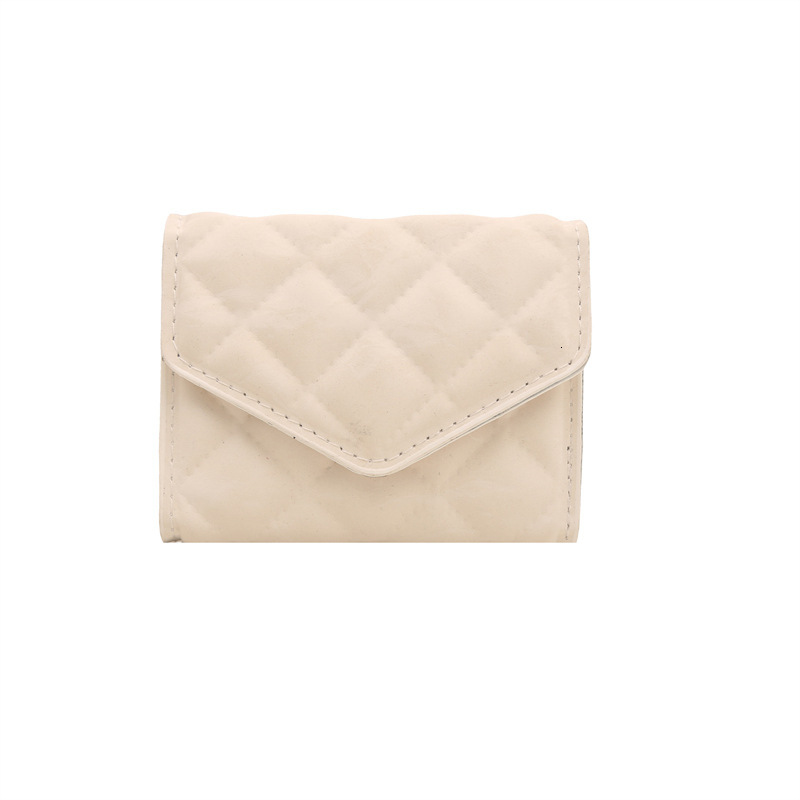 2025S Trend Designer Mini Wallet Small Square Spring And Summer New Style Western S With Dia Grid Embroidery Thread Handheld Card Bag For Women