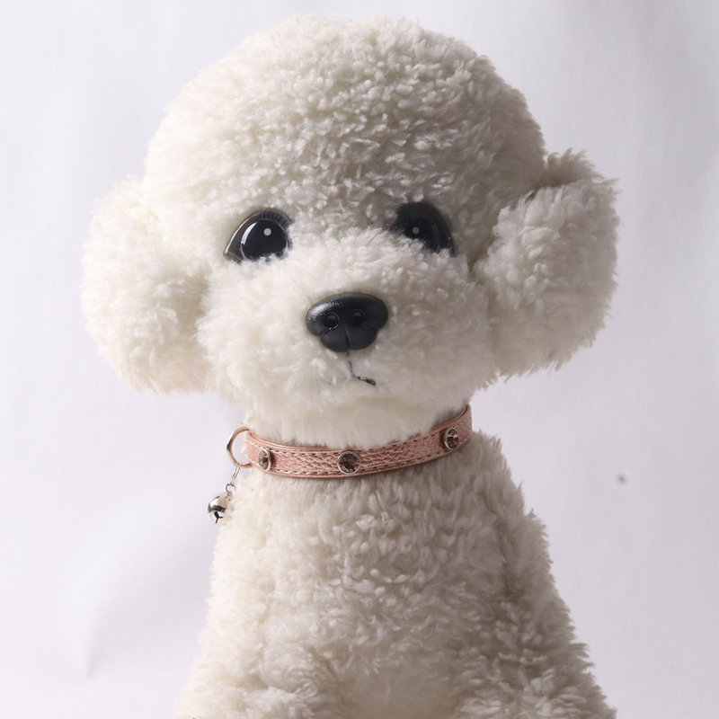 Fashion Cat Collar with Bell and Rhinestone, Pet PU Leather Collar Diamond Studded Necklace Small Big Cat Collar for Boy Cats, Girl Cats with Safety E
