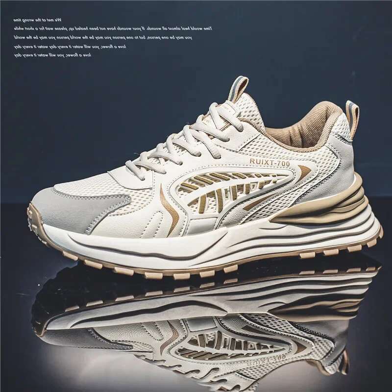 Breathable Men Running Jogging Casual Sports Anti Slip Cushioning Road Walking Sneakers Lifestyle Athletic Shoes