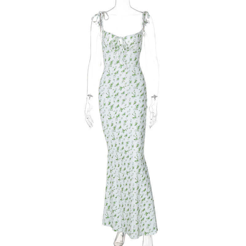 Spring Top Selling New Small Flower Hanging Strap Large Swing Dress Women's Wear 250315