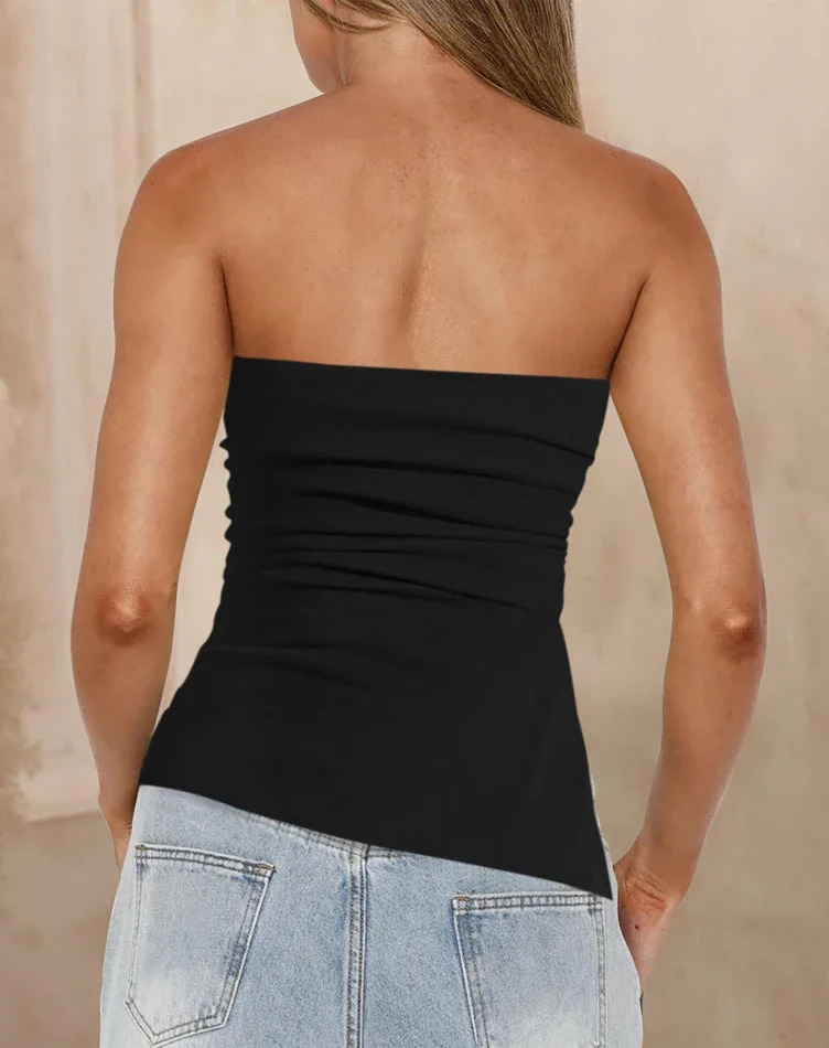 2025 Spring and Summer Womens Sleeveless Vest Fashion Spice Girls Sexy Tops Y2K Style Slit Breasted TShirt 250311
