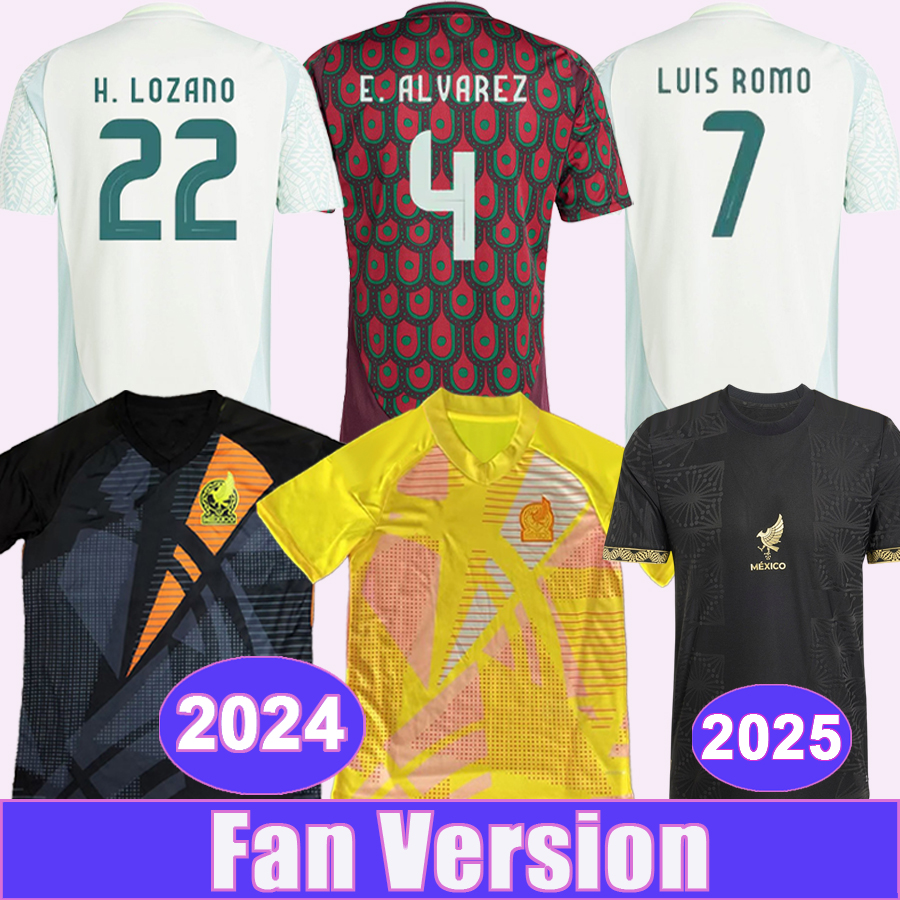 2024 Mexico Mens Soccer Jerseys ARAUJO RODRIGUEZ G.OCHOA RAUL S. GIMENEZ L. ROMO Home Away GK Special editions Football Shirts Uniforms