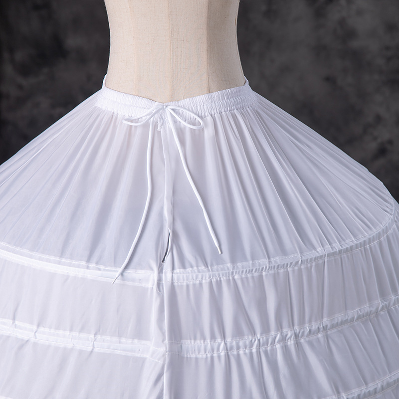 High Quality Bustle White 10 Hoops Petticoat Plus Size Crinoline Slip Underskirt For Wedding Dress Bridal Prom Quinceanera Gowns Diameter 170cm