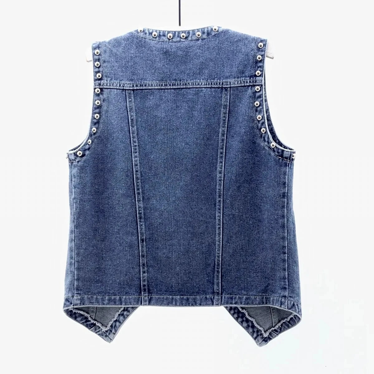 Women Denim Vest Spring Autumn Sleeveless Jacket Vintage Jeans Vest Short Jackets Female Casual Tops Waistcoats Cowboy Coat 250320