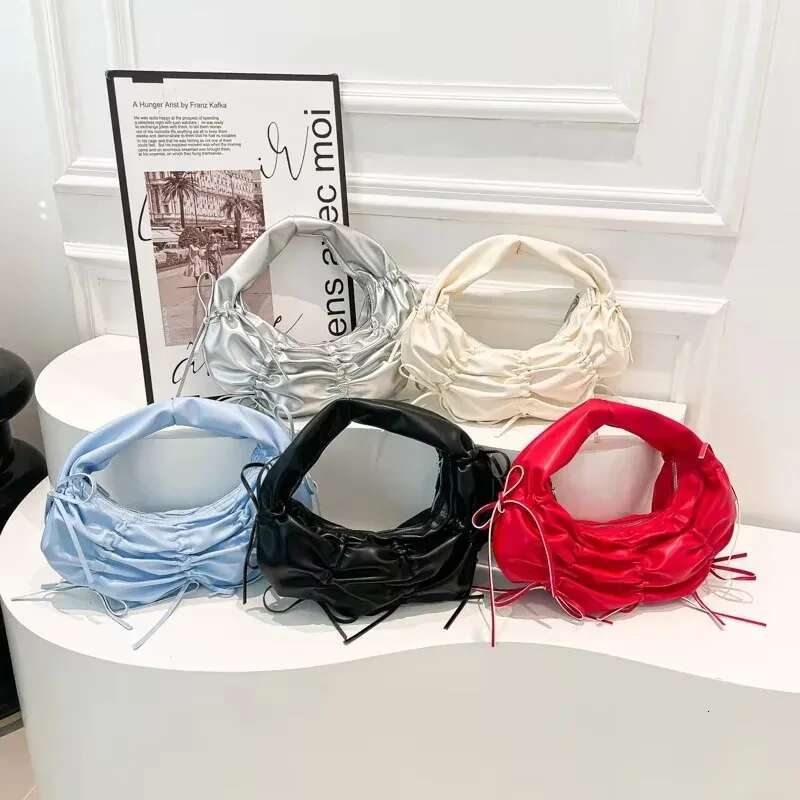 PU Bow Hobos Solid Design Fashion Versatile 2025 Hot Sale Bags For Women Popularity Stylish Exquisite Sweet Women's Handbags