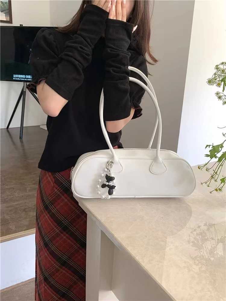 2024High-capacity Shoulder Bags for Women New Office Lady PU Underarm Bag Fashion Solid Popular Classic Y250319