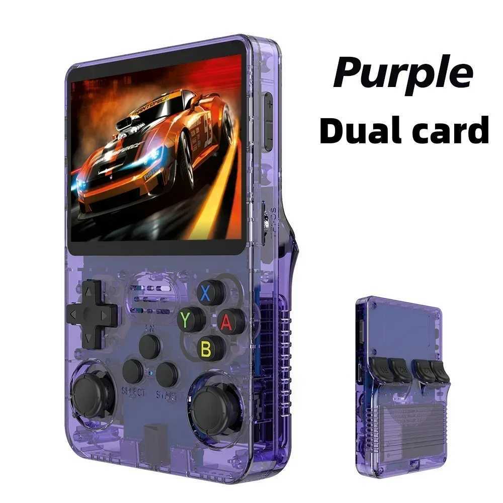 New R36s Handheld Game Console Linux System 3d Dual Joystick Game Console High Definition Sn Retro-Class Portable Ps5 Ps4 Z250321