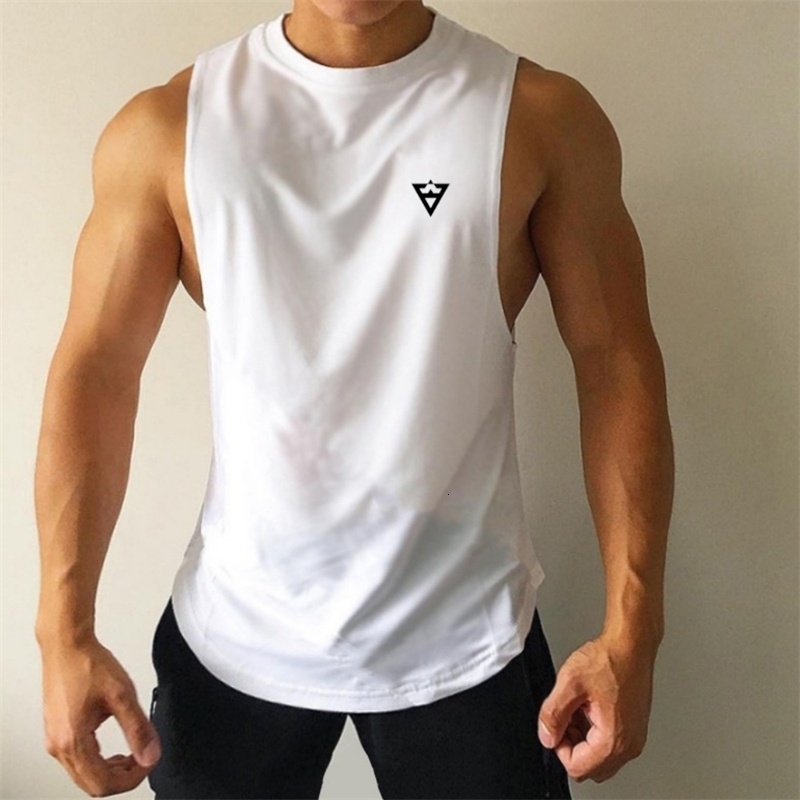 Simple Solid Color Print Mens Tank Top Casual O-neck Sleeveless Shirt Fashion Breathable Gym Tee Summer Fitness Sports Man Vest 250320