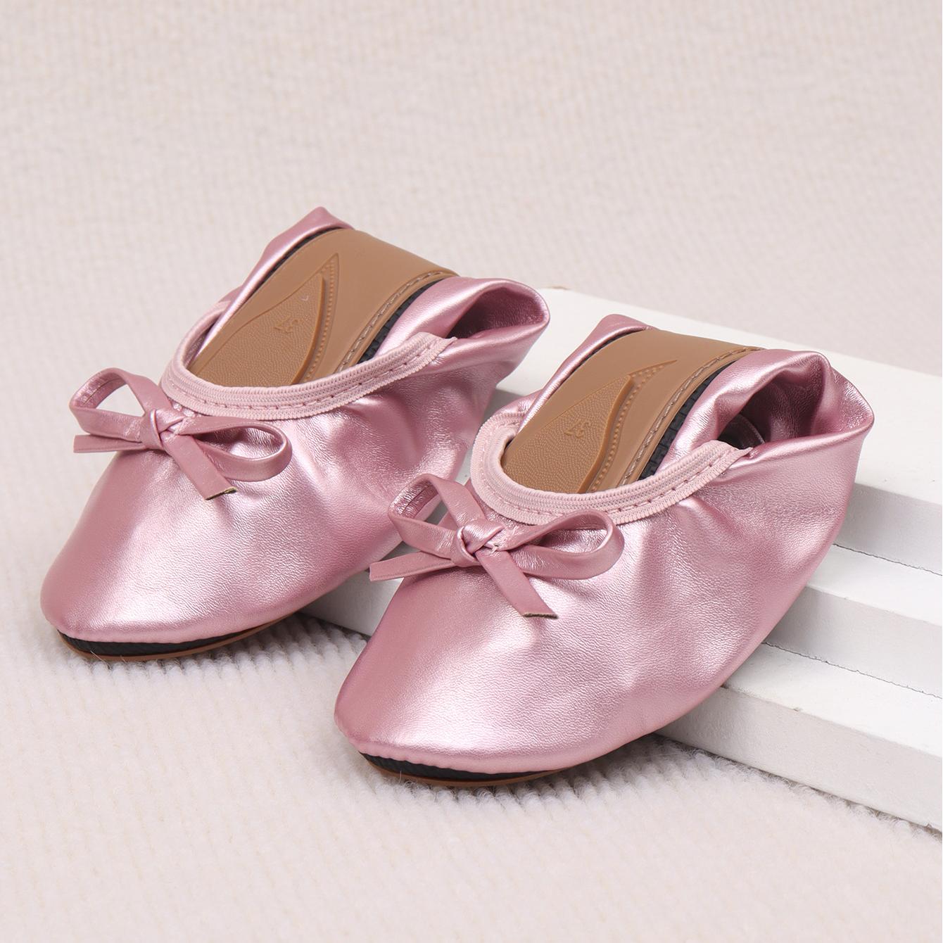 2025 Bow Ballet Flat leisure lady temperament Comfort Slip on Soft Sole Flats casual Shallow Mouth Single Shoes Female dancing shoes EU35-40 zhanyishe