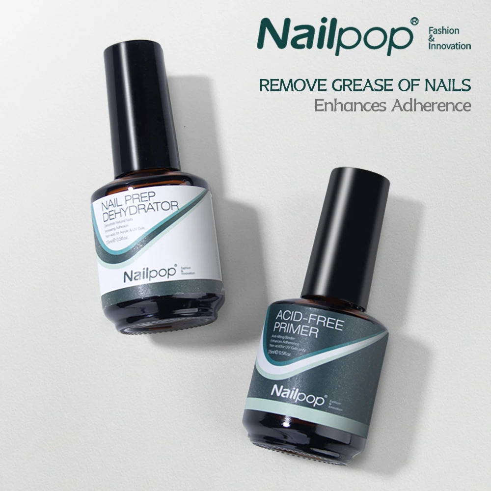 Nail Dehydrator and Primer Acid Free Natural Nail Prep Dehydrate Bond Primer Bonding Polish Soft Nails Tips Gel Nail Supplies 250319