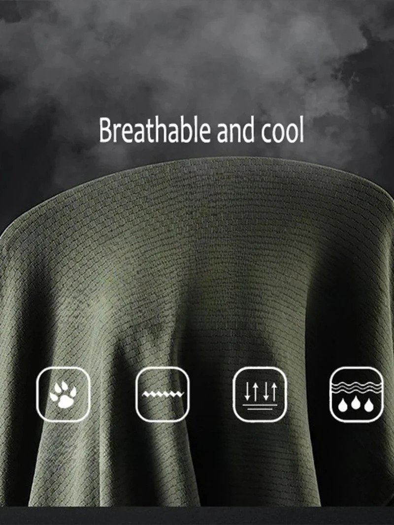2 Piece Set Gym Clothes Men Summer Workout Tracksuit Quick Dry Breathable Cooling Short Sleeve Training Clothes Fitness Running 250320