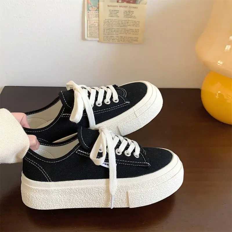 Canvas shoelaces thick soled womens shoes outdoor platform 2025 new detachable outdoor wear-resistant Fem sports shoes Y250320