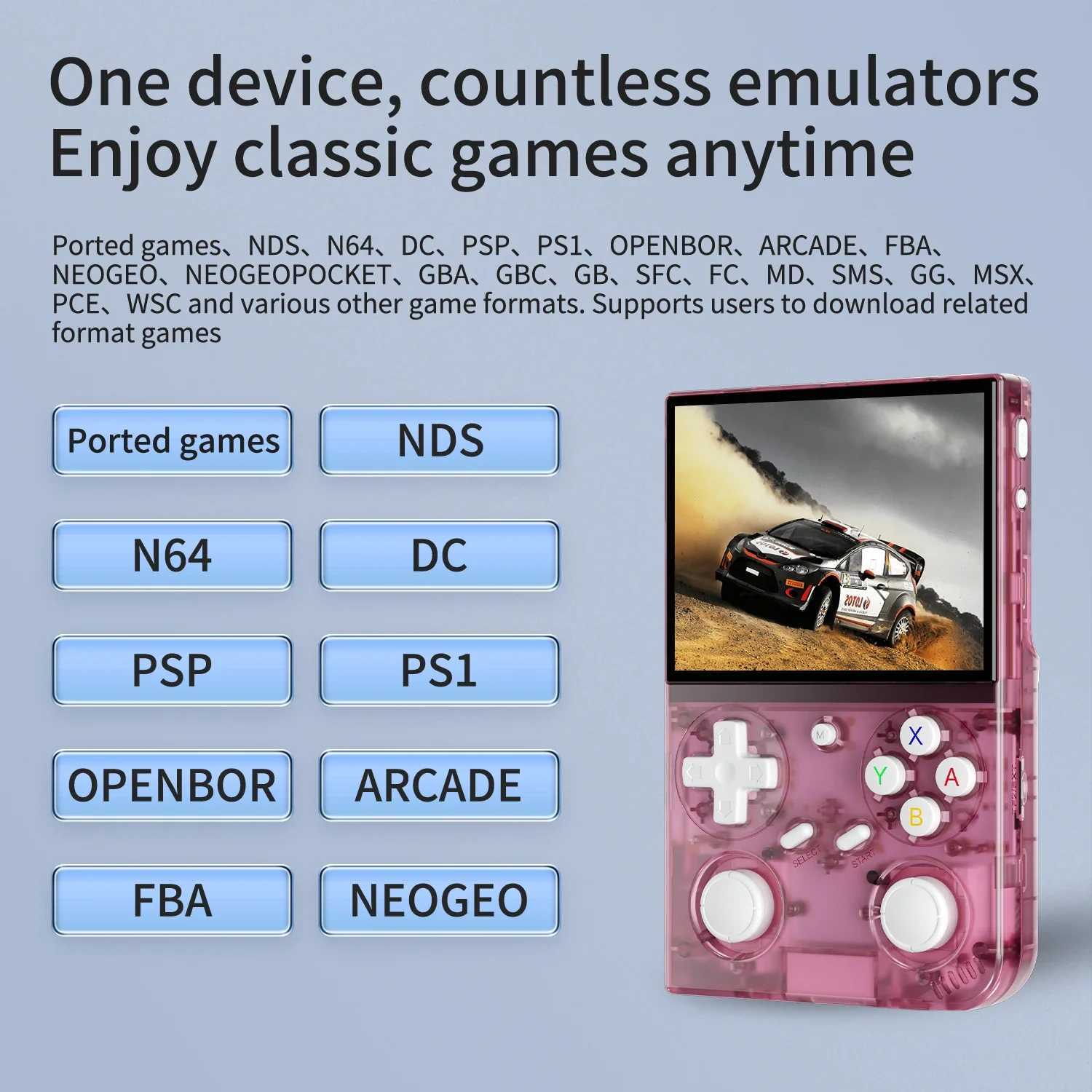 BATLEXP G350 Handheld Game Console 3.5 IPS Sn Linux System Dual Joystick Vibration Motor Retro Portable Video Console Gift Z250321