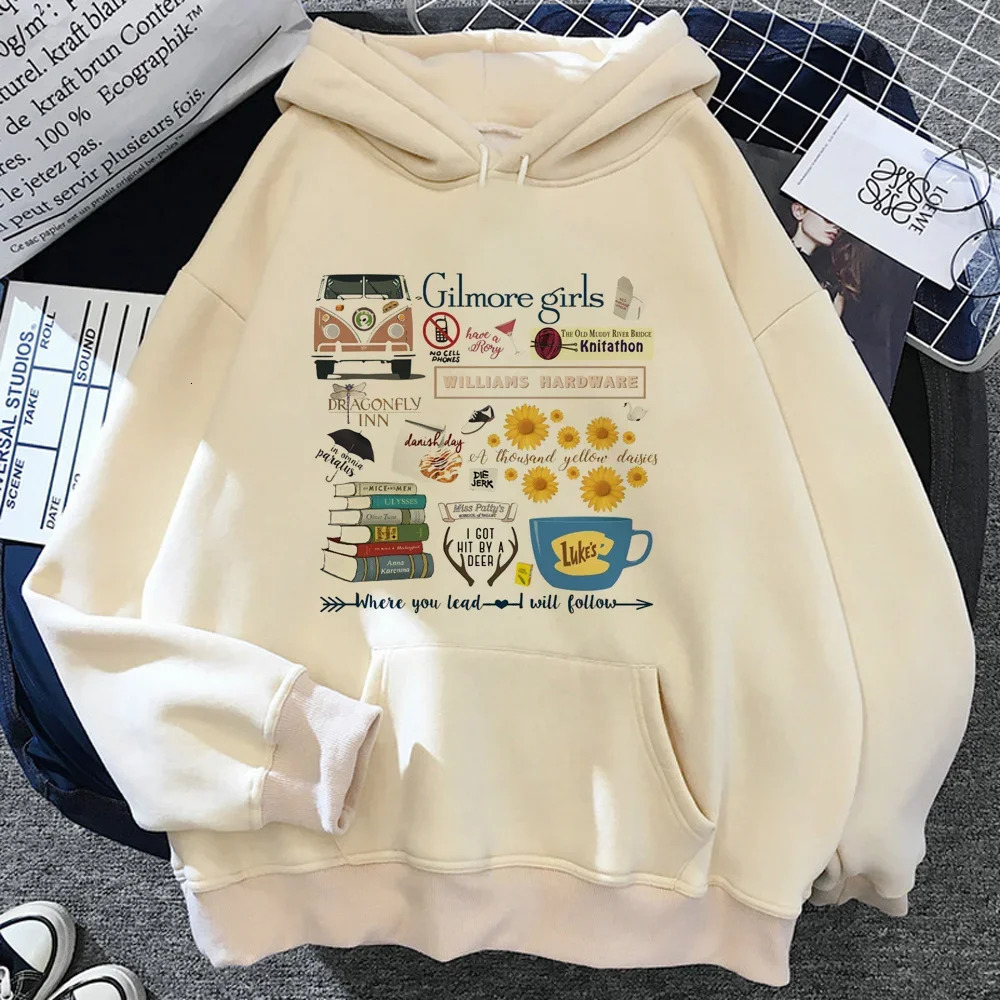 Gilmore Girls hoodies women Winter sweat y2k vintage streetwear clothes female graphic tracksuit 250320