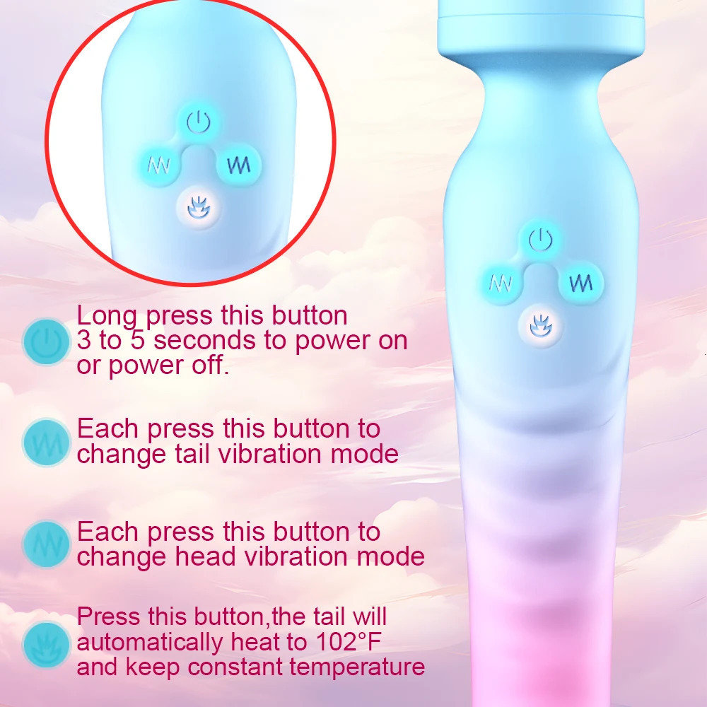 Powerful AV Vibrator for Women G Spot Dildos Magic Wand Clitoris Stimulator Female Vagina Massager Adults Sex Toys for Woman 250320