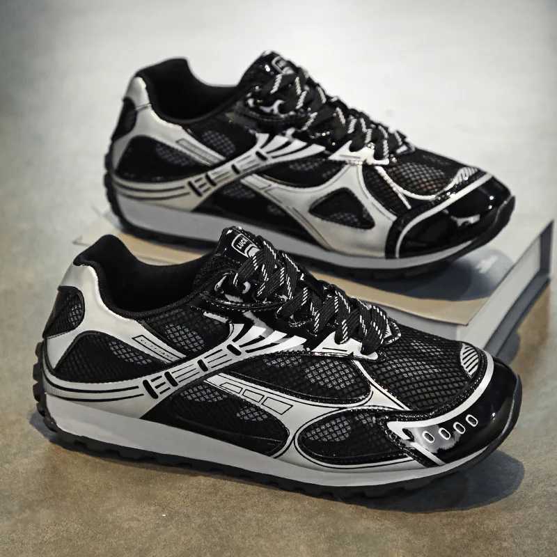 Fashion mens casual shoes mesh breathable mens sports shoes anti slip and wear-resistant mens platform shoes M sports shoes Tenis Mascino Y250320