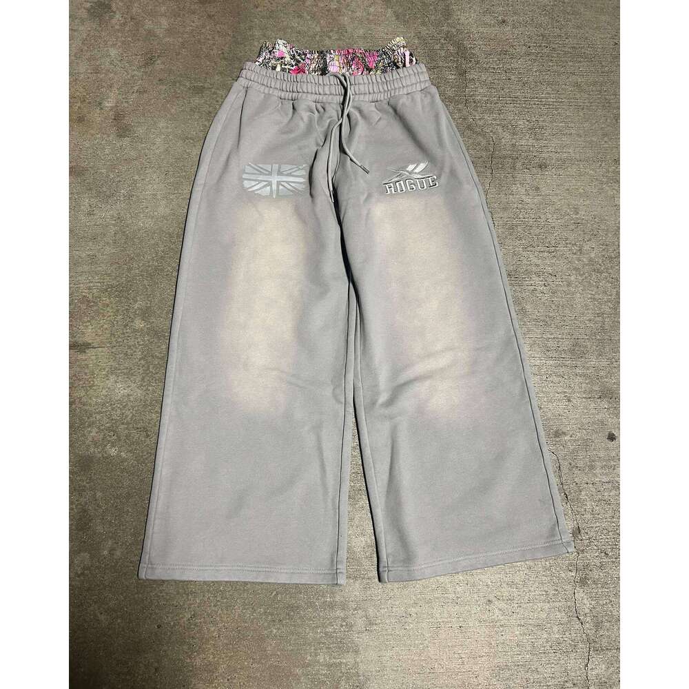Street American Trendy Hip Hop Harajuku Hoodie Sweatpants Casual Set for Women and Men