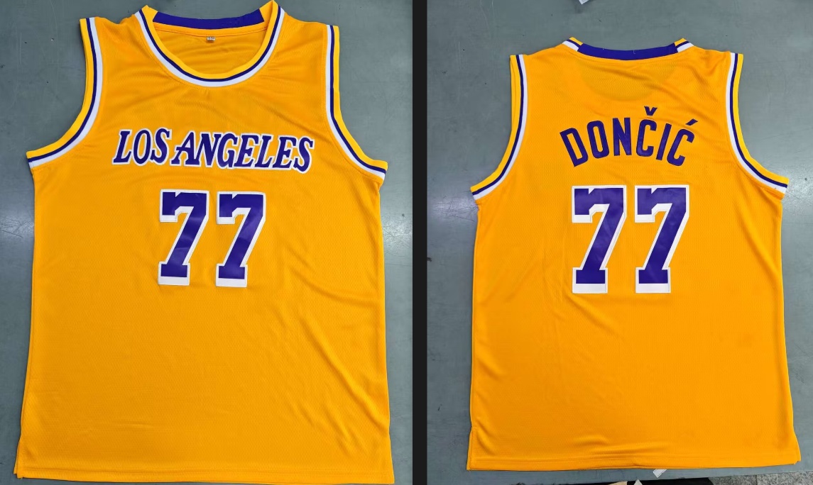 77 Doncic Davis James 23 Custom Basketball Jersey Personalized Customized Jerseys Custom Any Number Name 666