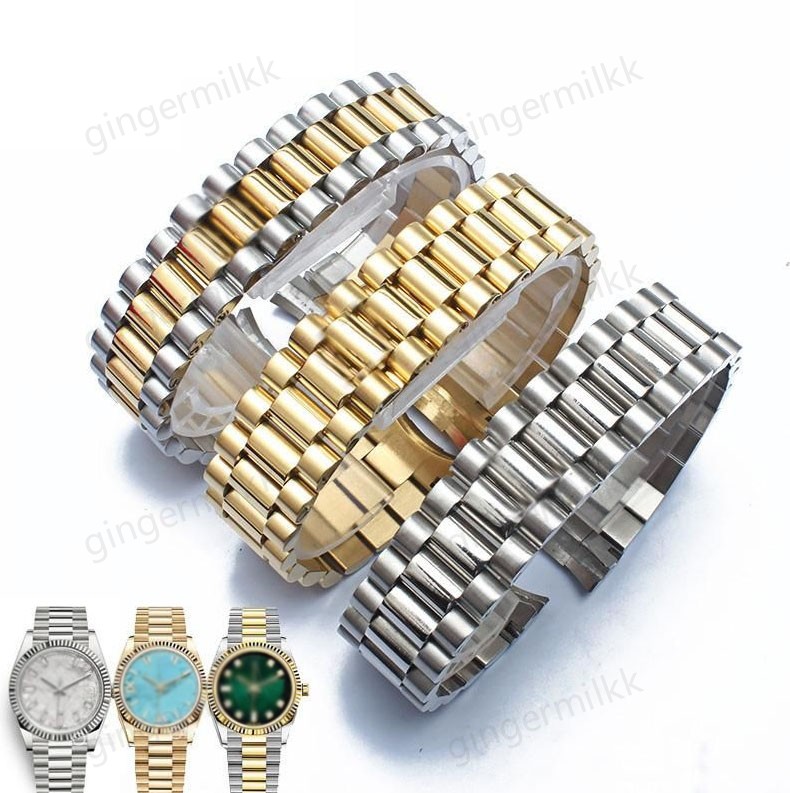 Watch Bands Designer Starps 13mm 17mm 20mm 21mm Bracelet Stainless Steel Strap Length 185mm For Men