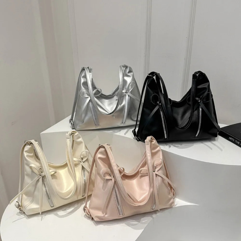 Fashion 2-in-1 Shoulder Bag Bow Backpack Large Capacity Outdoor Beach Bag Handbag 250320