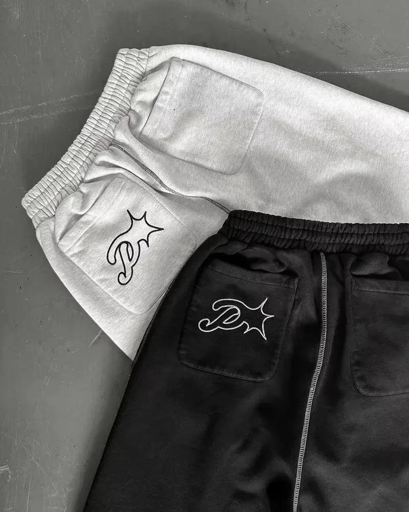 Street wear PROTECT Fashion Letter Embroidery Loose Sweatpants Mens And Womens Y2K Harajuku Hip-Hop Gothic Casual Joker Pants 250320