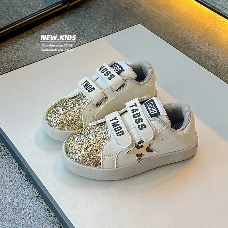 Baby Spring/autumn Fashion Sequined Catwalk Style Cute Students Sneakers Flat Vulcanized Shoes Comfortable Kids Toddler ShoesT250321