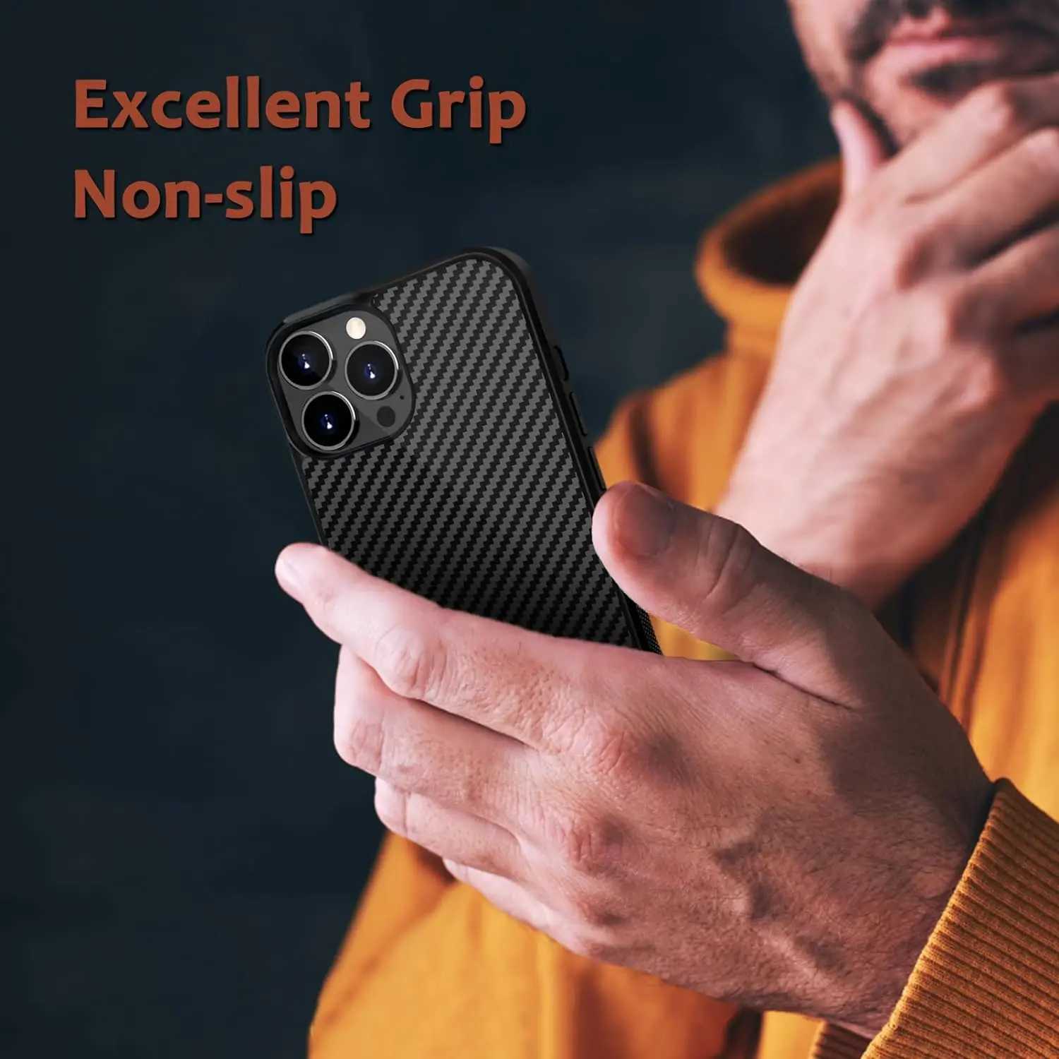 Luxury Gloss True Carbon Fiber Sheath for iPhone 15 Pro Max 14 13 11 Case Wireless Charging Forged Fiber Cover Shock Resistant O250321