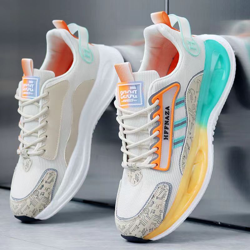 2025 Designer fashionable casual shoes Youth men's , popcorn sneakers, spring and summer breathable casual shoes, running shoes, cross-border dro