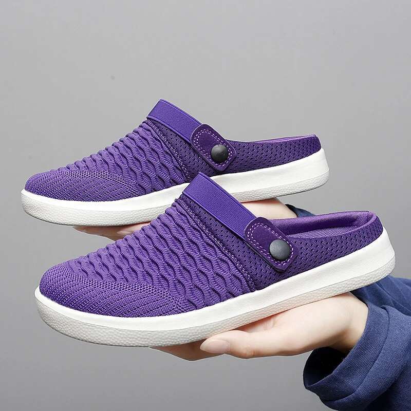 Slip On Men Women Flat Sandals Casual Indoor Home Slippers Summer Breathable Mesh Shoes Beach Plus Big Size 54 53 52 51 50