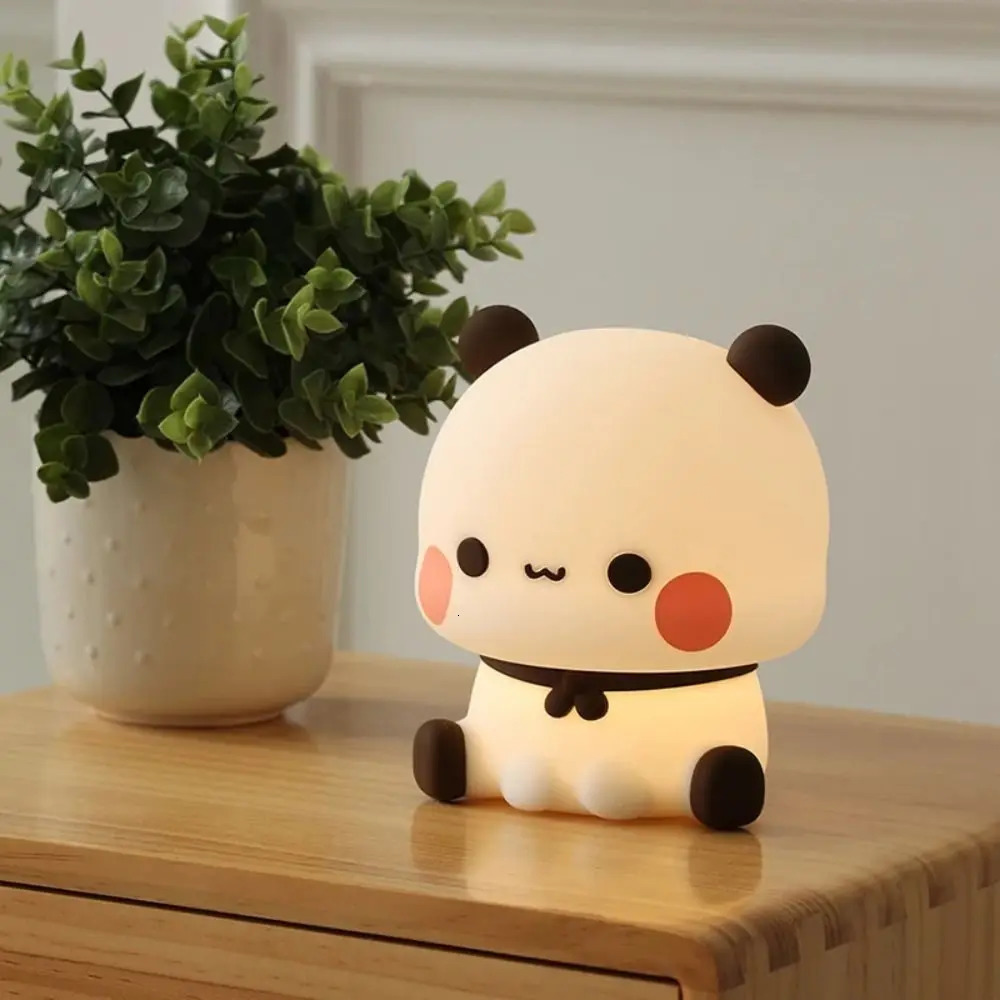 Room Decor USB Rechargeable Bubu Dudu Led Night Dimming Cartoon Bedside Night Light Soft LED Sleep Night Lamp Baby Kid 250320