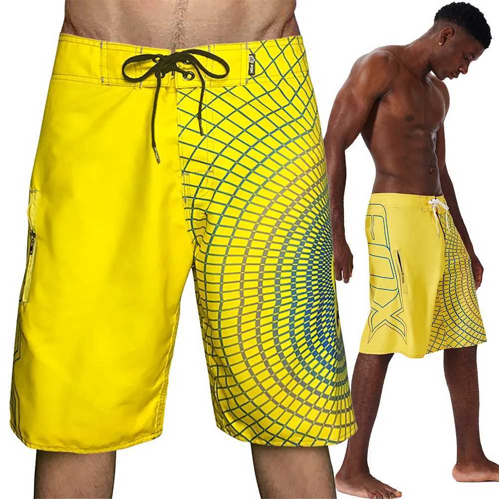 Spring and summer mens travel leisure beach fast drying beach pants sports five point surfing fancy shorts mens W250321