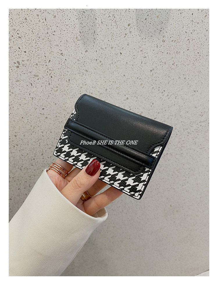 2025S Trend Designer Thousand Bird Grid Organ Women S Anti Demagnetization Bag New High End Leather Multi Slot Exquisite Card Clip
