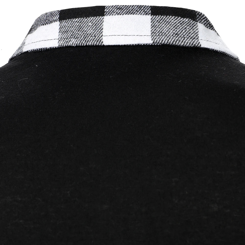 Mens polo shirt mens long sleeved flat shoes business clothing casual and fashionable top 250320