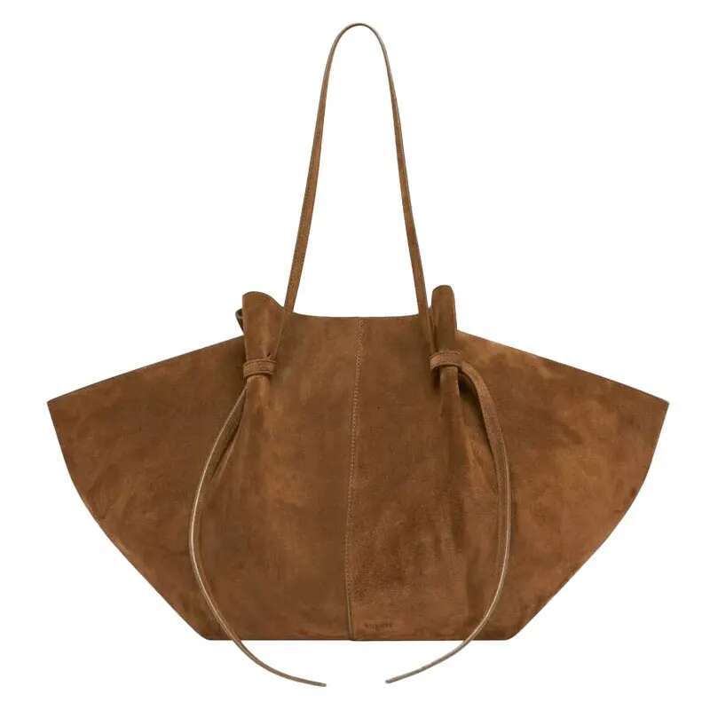 Designer bag 2025 New Fashion Women's Split Leather Underarm Handbag Single Shoulder Wing Large Capacity Dumpg Tote Bag