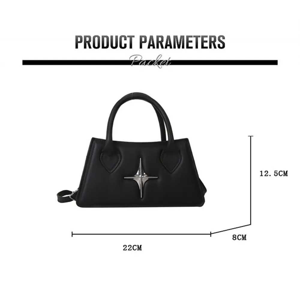 Quadrangular Star Design Shoulder Bag PU Leather Cross Body Bag Mini Sling Bag Womens Fashion Handbag Messenger Bag Y250320