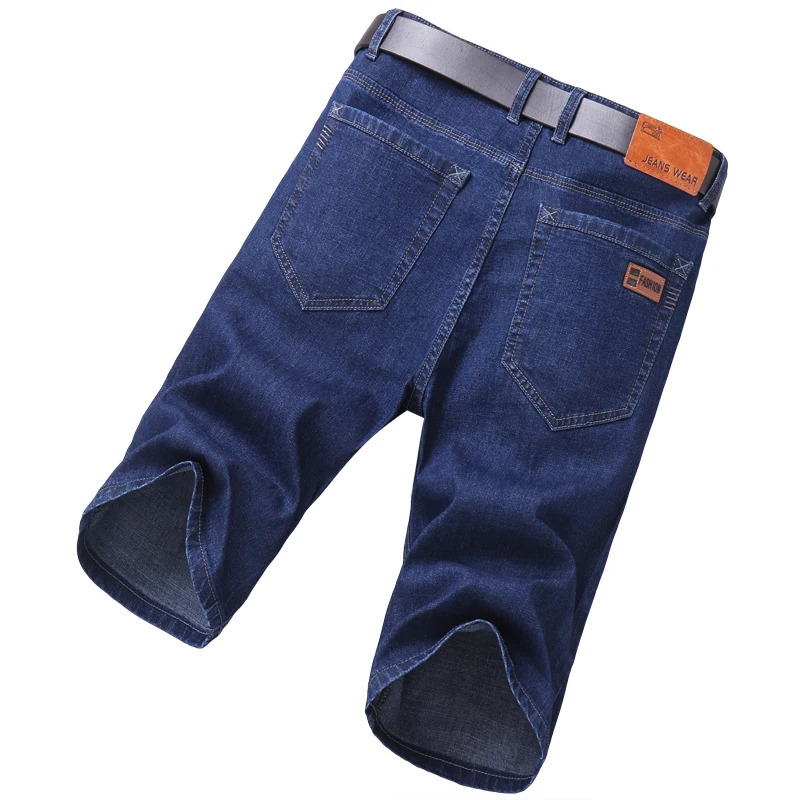 Summer Light Business Casual Jeans Fashion Stretch Pants Simple Breathable Comfortable Edition Mens Shorts 54 250312