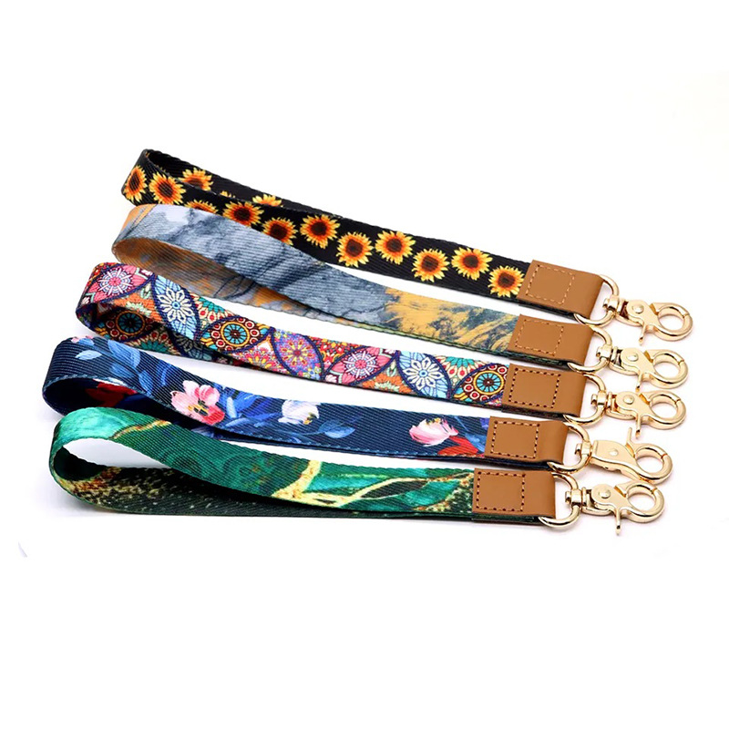 Wholesale Motorcycle Lanyard Keychain Accessories Custom logo Nylon Polyester Sublimation Cotton Lanyard strap
