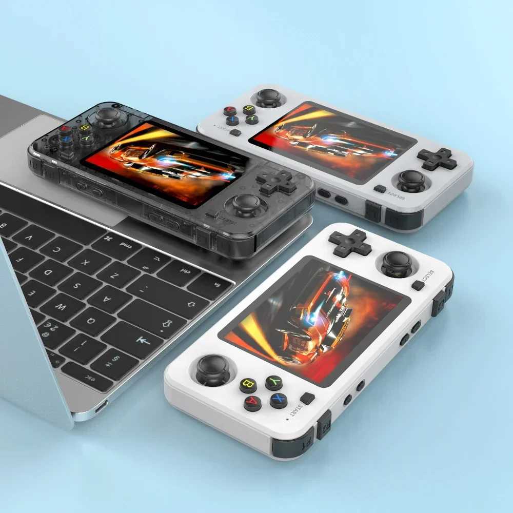 NEW Orange R36H Retro Handheld Game Console Linux System 3.5Inch IPS Sn Portable Pocket Video Player 64GB 128G Game Kid Gift Z250321