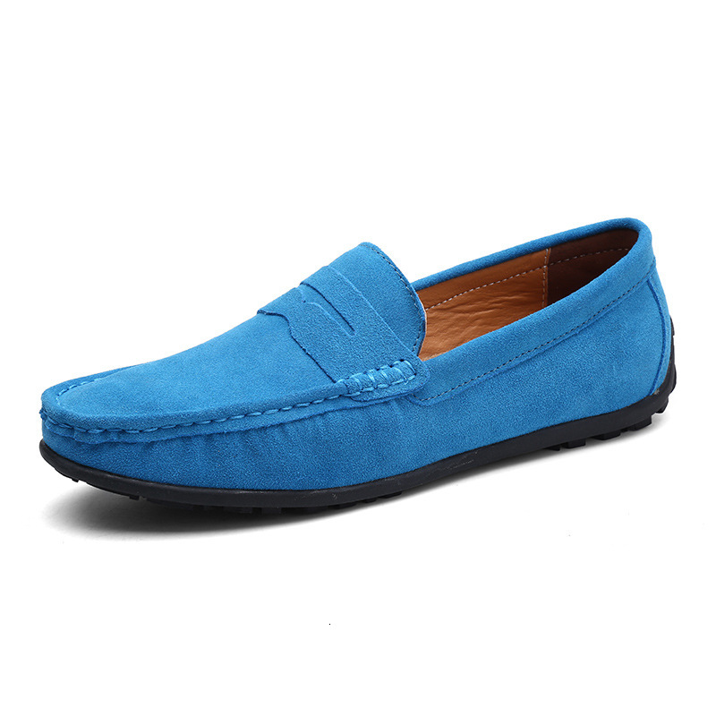890 Spring and Autumn Men's Shoes, Bean Shoes, Large Sized Driving Shoes, Low Cuffs, Anti Fur Feet, British Flat Casual Shoes, Cross border
