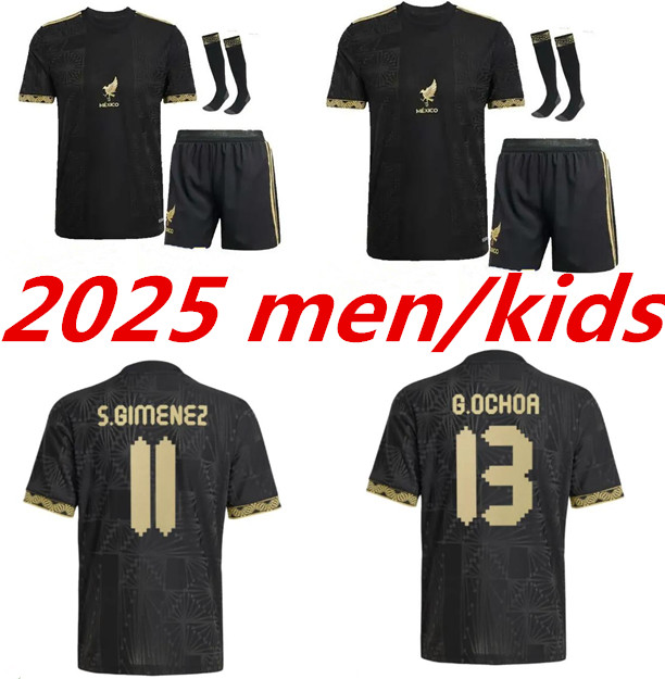 Mexico 2025 26 Copa America RAUL CHICHARITO Soccer Jerseys 2025 LOZANO 24 25 H.LOZANO Men Kids Football Shirts Uniforms Fans Player Version GIMENEZ 999